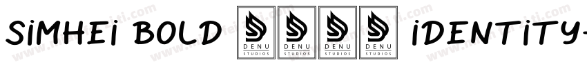 simhei bold 7215 identity字体转换